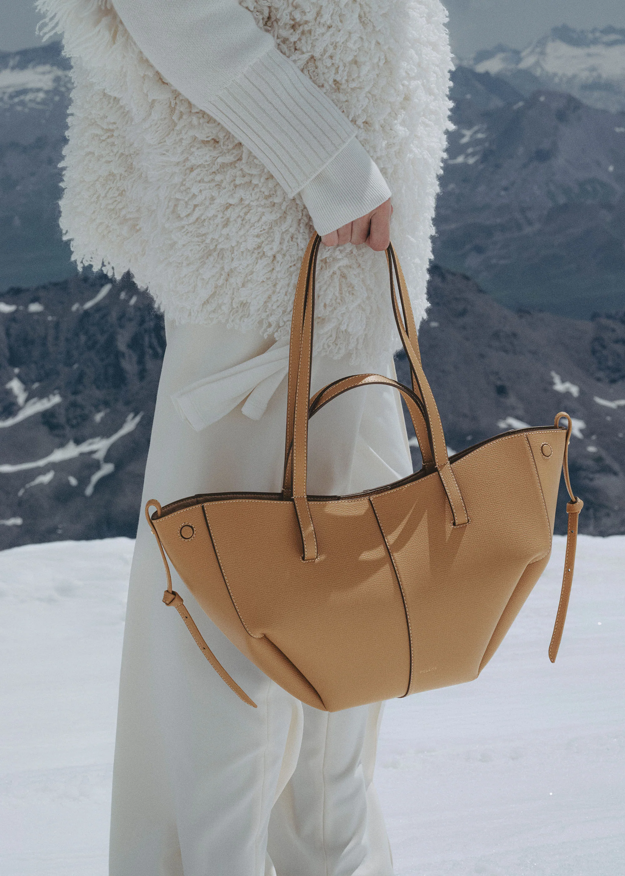 Cyme Mini - Ocker Genarbtes Leder - Image 3