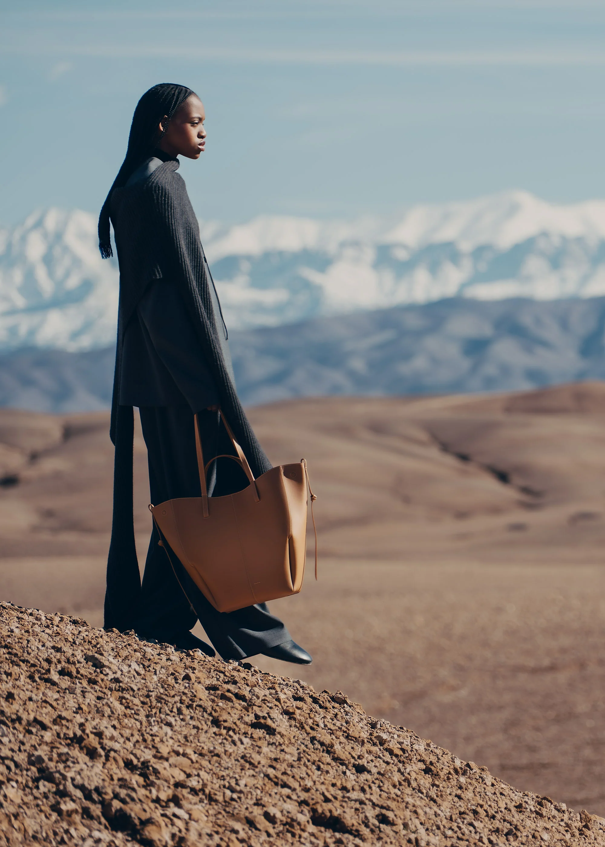 Cyme Tote - Camel Genarbtes Leder - Image 5