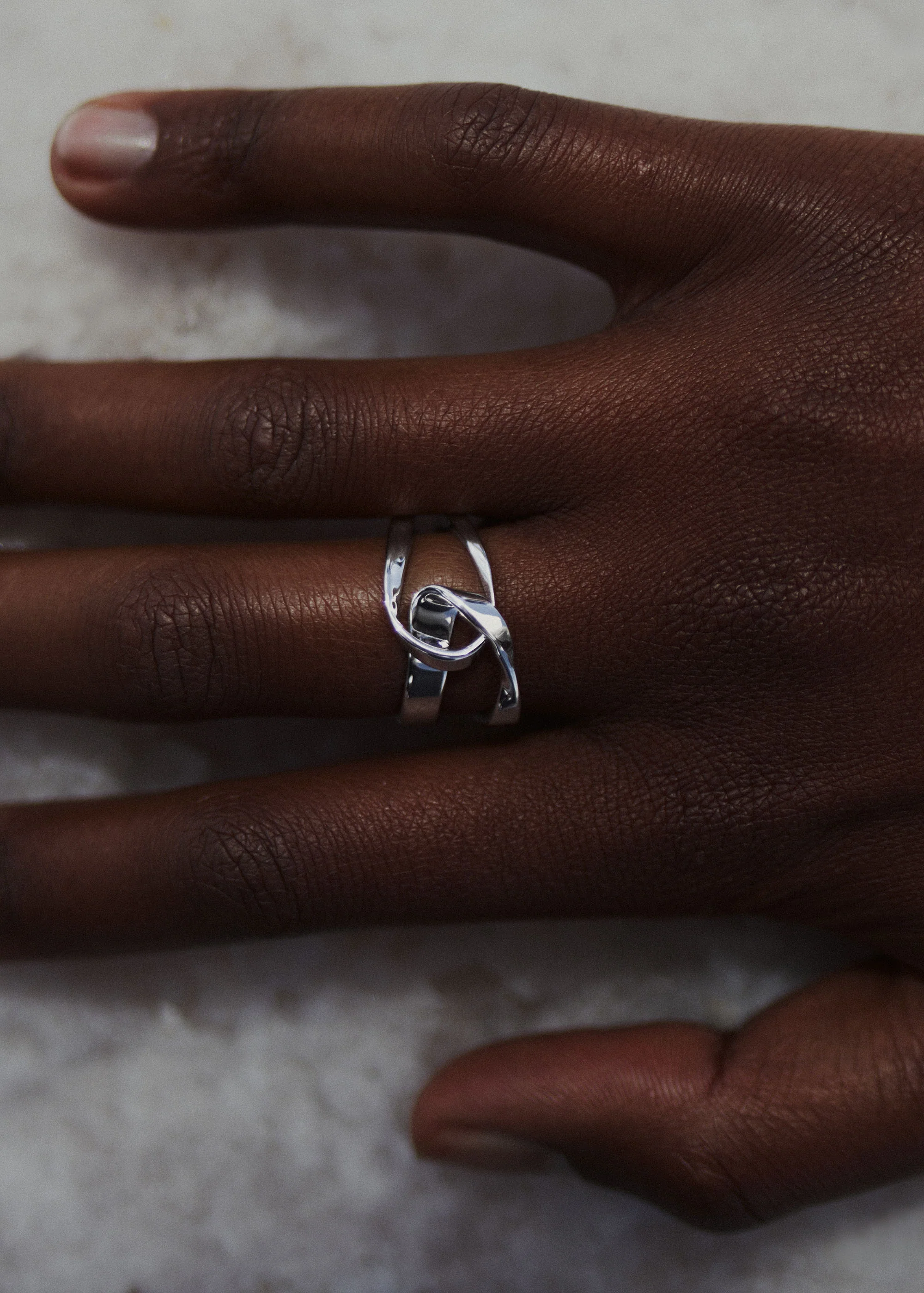 Ring Éole - Silberne aus rhodiniertem Messing - Image 3