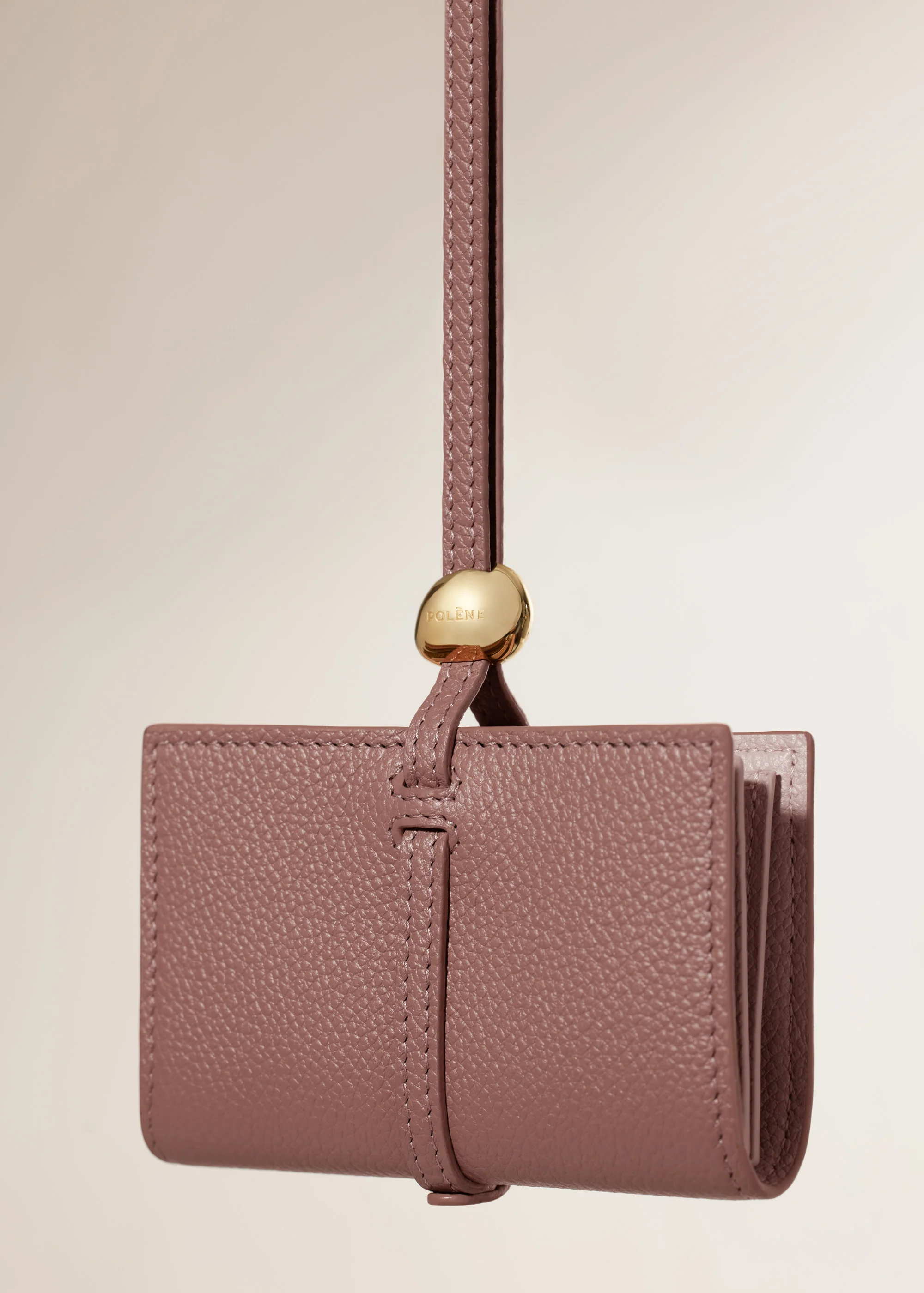 Kartenetuis Kayé - Duo Blush Genarbtes Leder - Image 3
