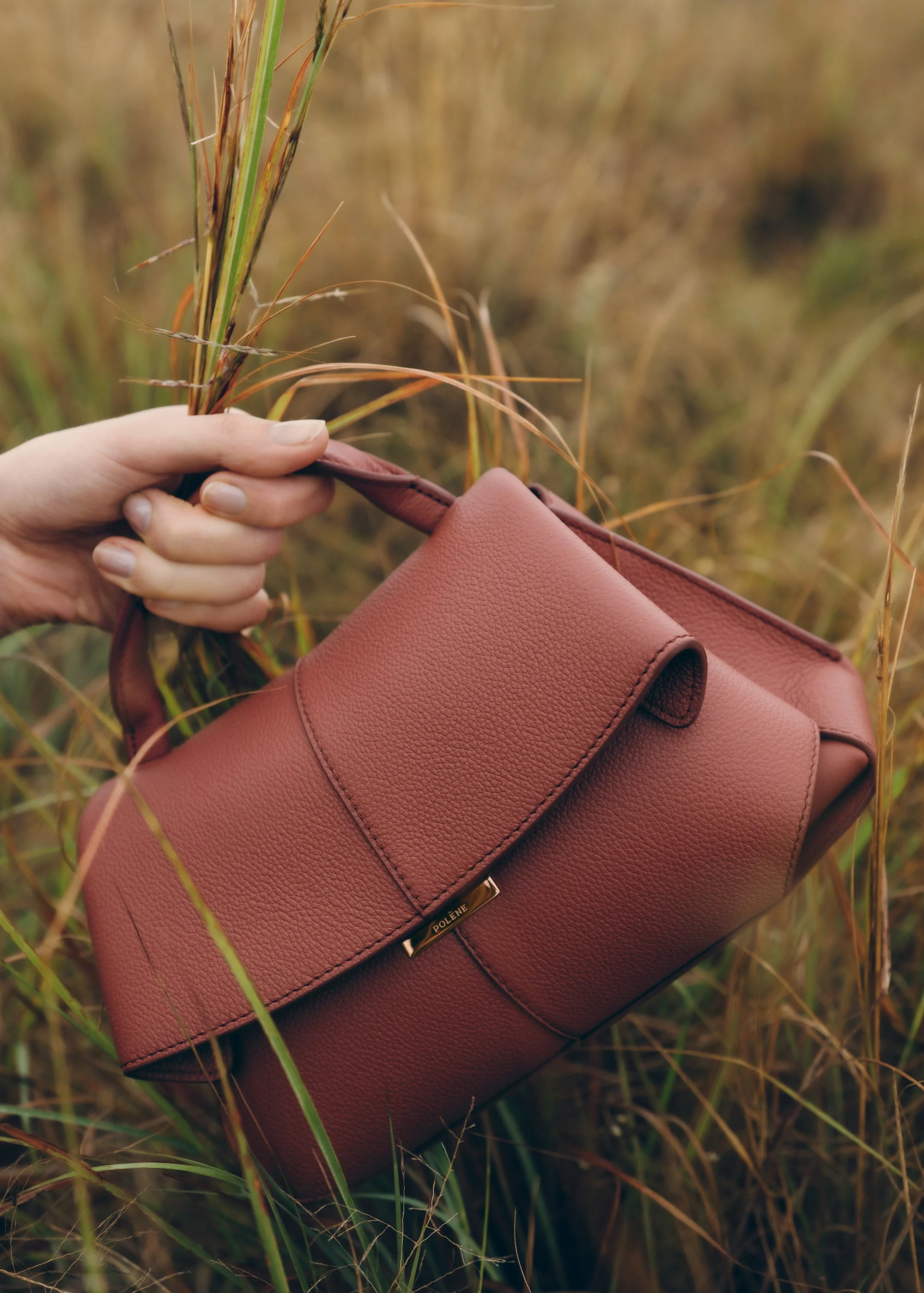 Mokki Mini - Terracotta Genarbtes Leder - Image 5