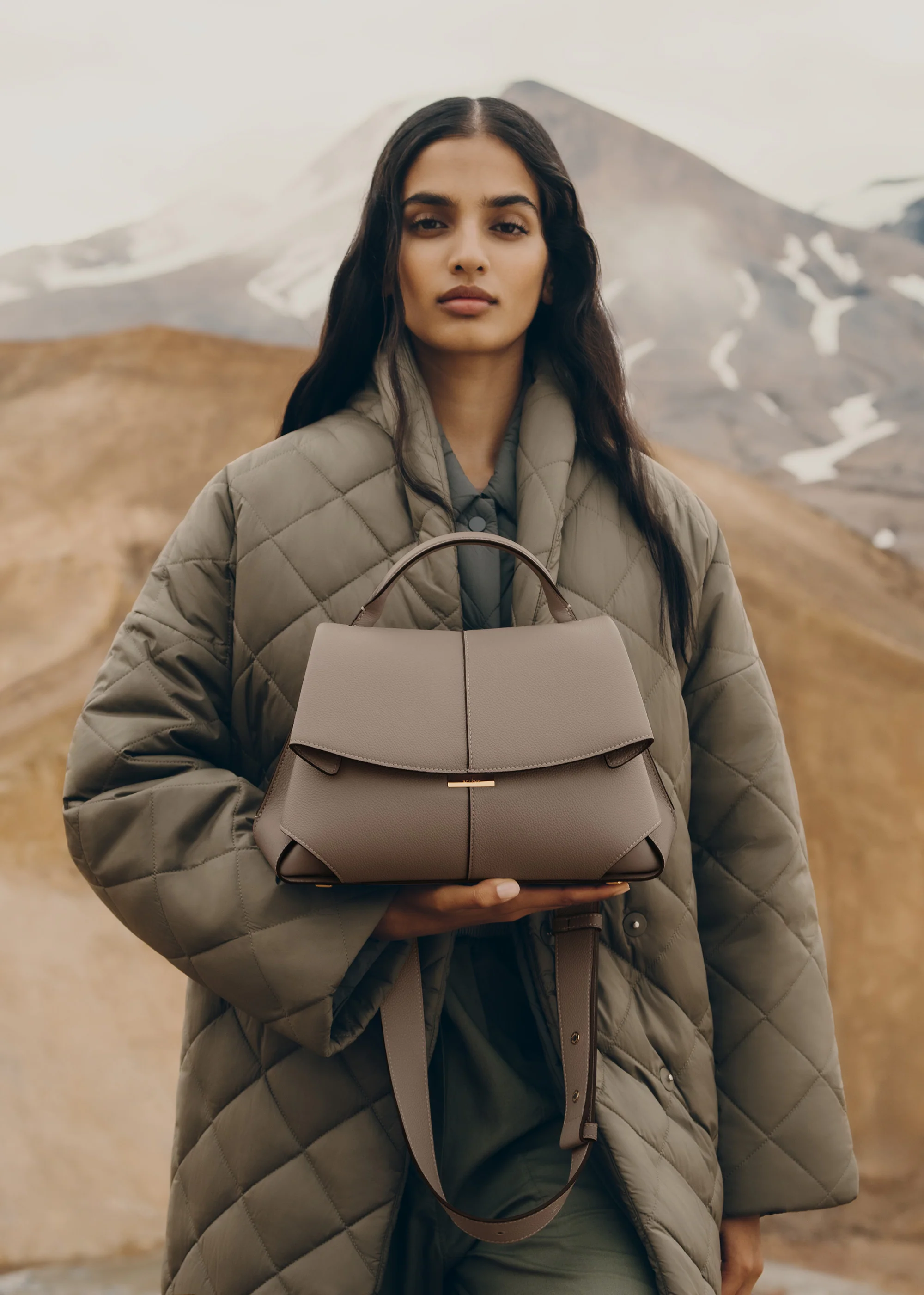 Mokki - Taupe Genarbtes Leder - Image 3