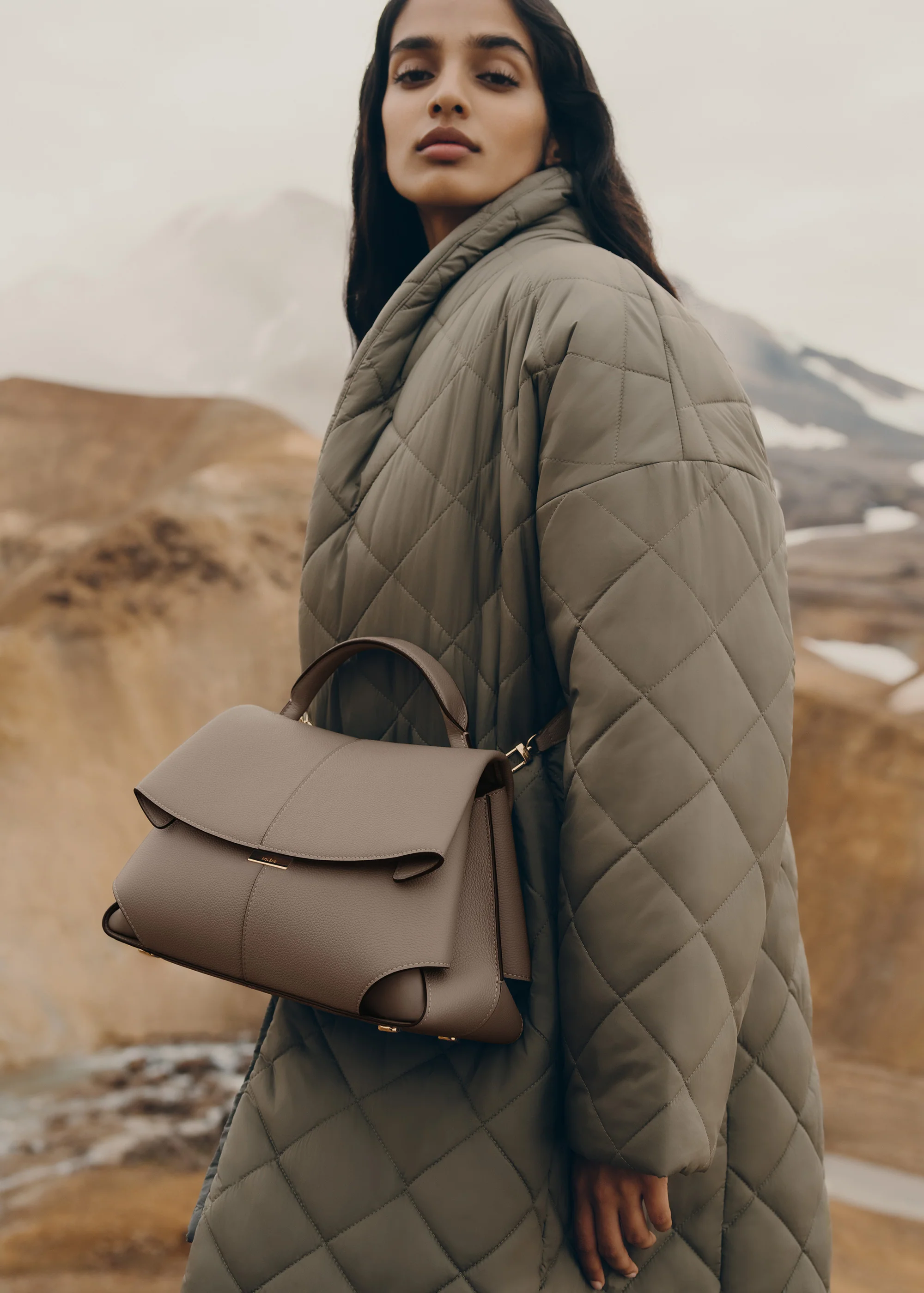 Mokki - Taupe Genarbtes Leder - Image 5