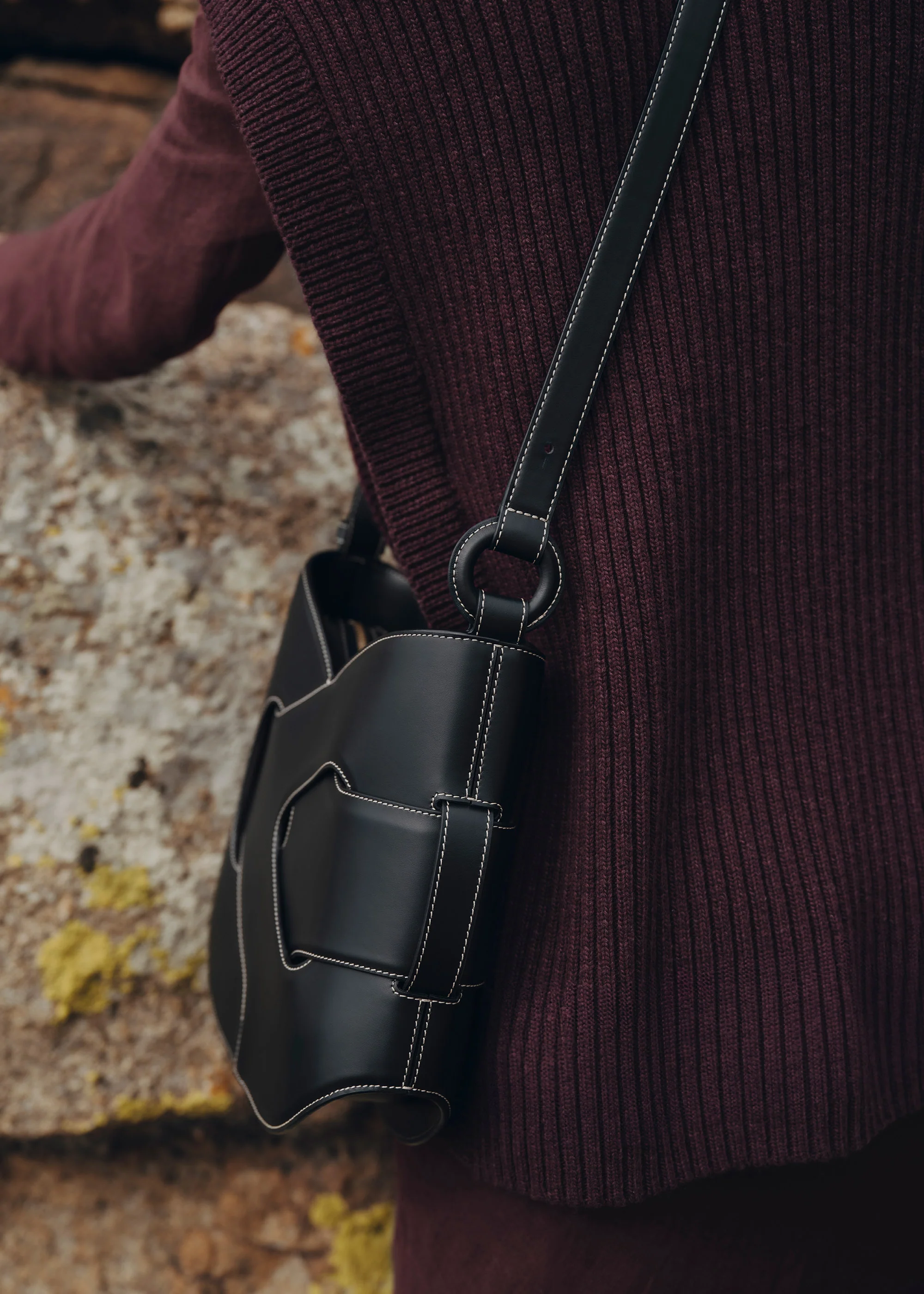 Nodde Hobo - Schwarz Glattes Leder - Image 5