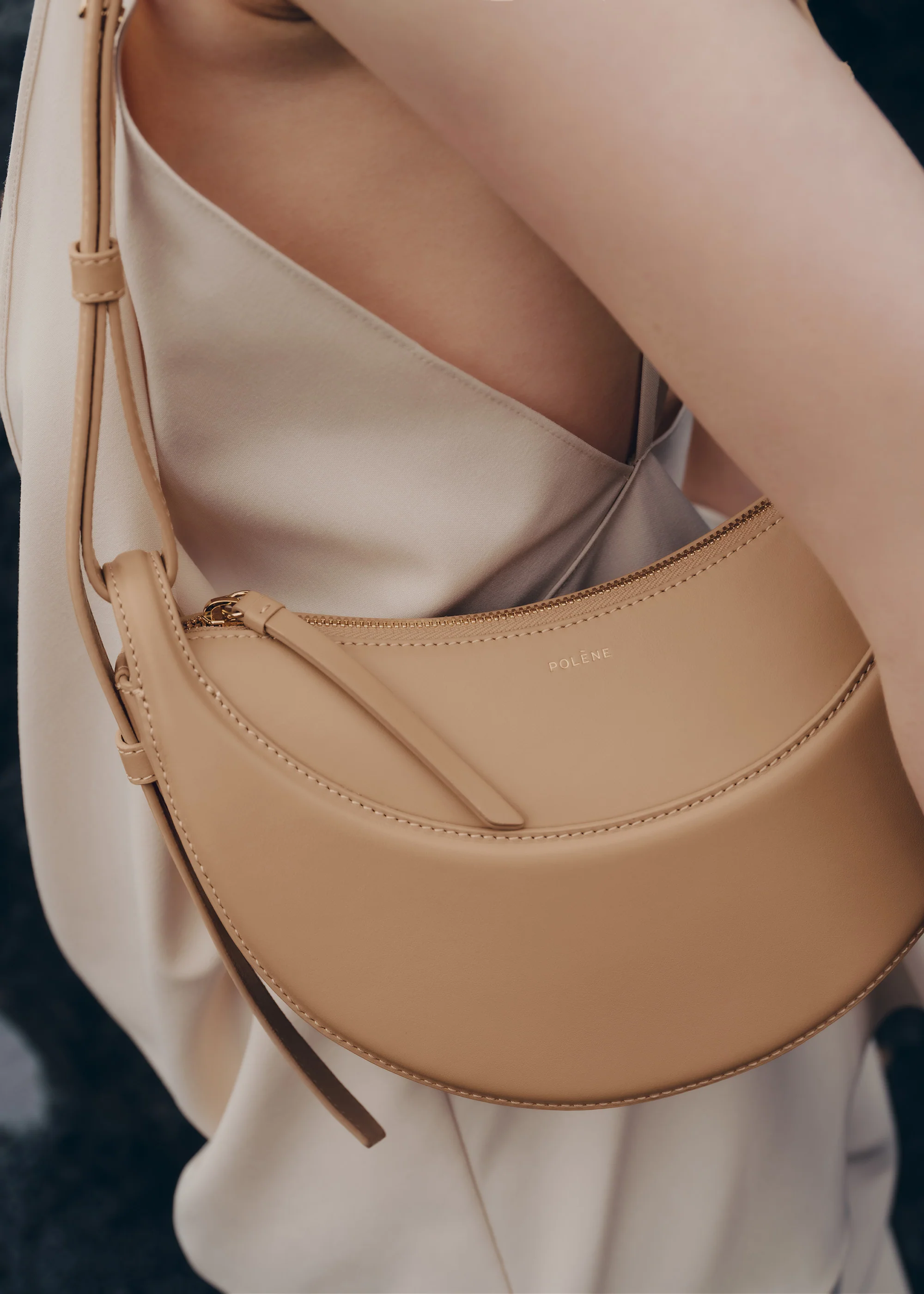 Numéro Dix - Beige Glattes Leder - Image 3
