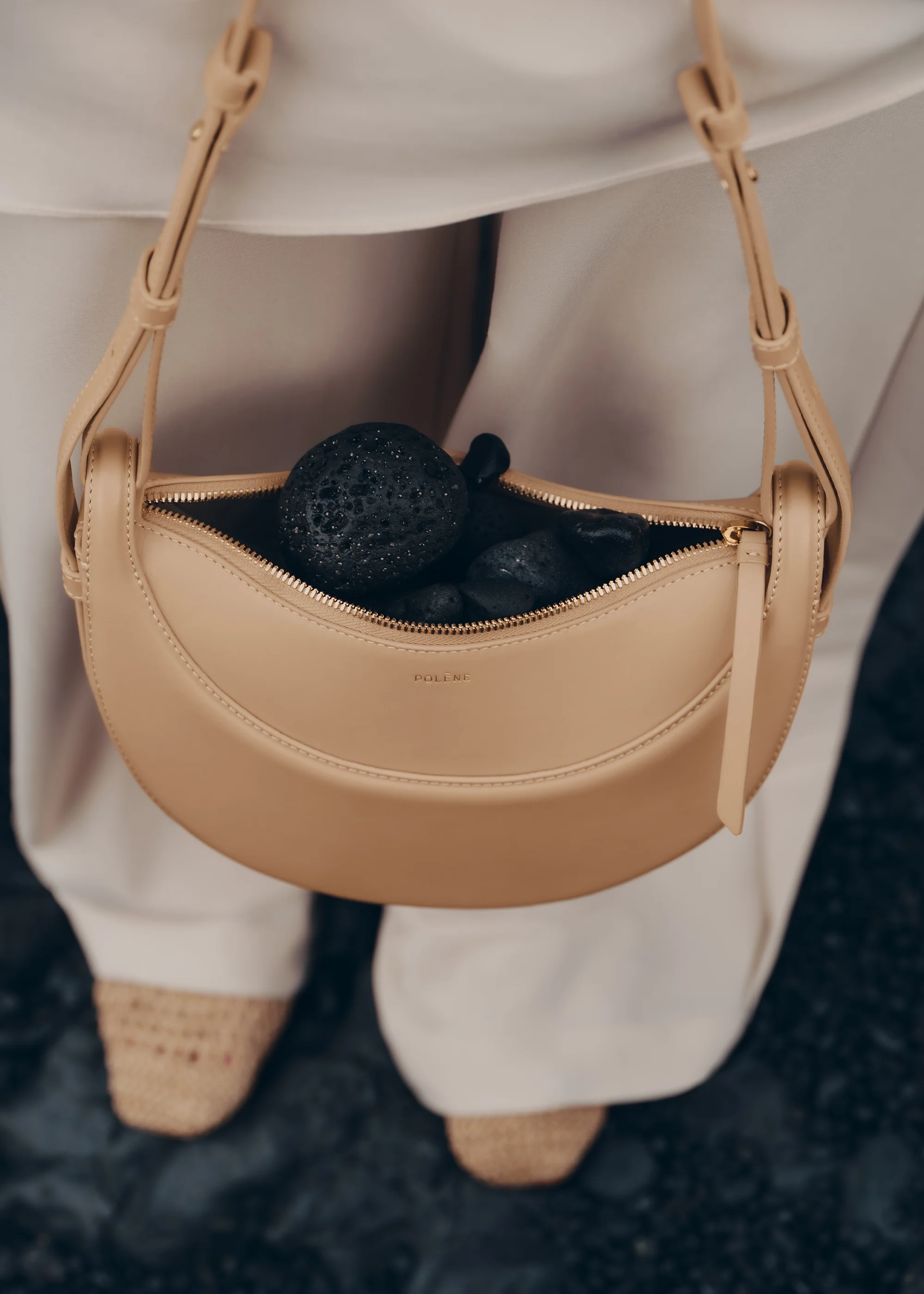 Numéro Dix - Beige Glattes Leder - Image 5