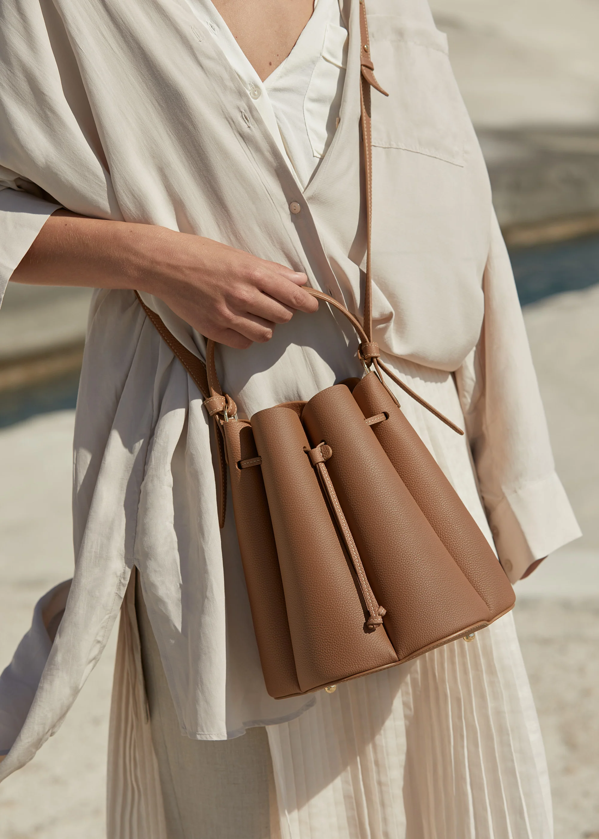 Numéro Huit - Camel Genarbtes Leder - Image 3
