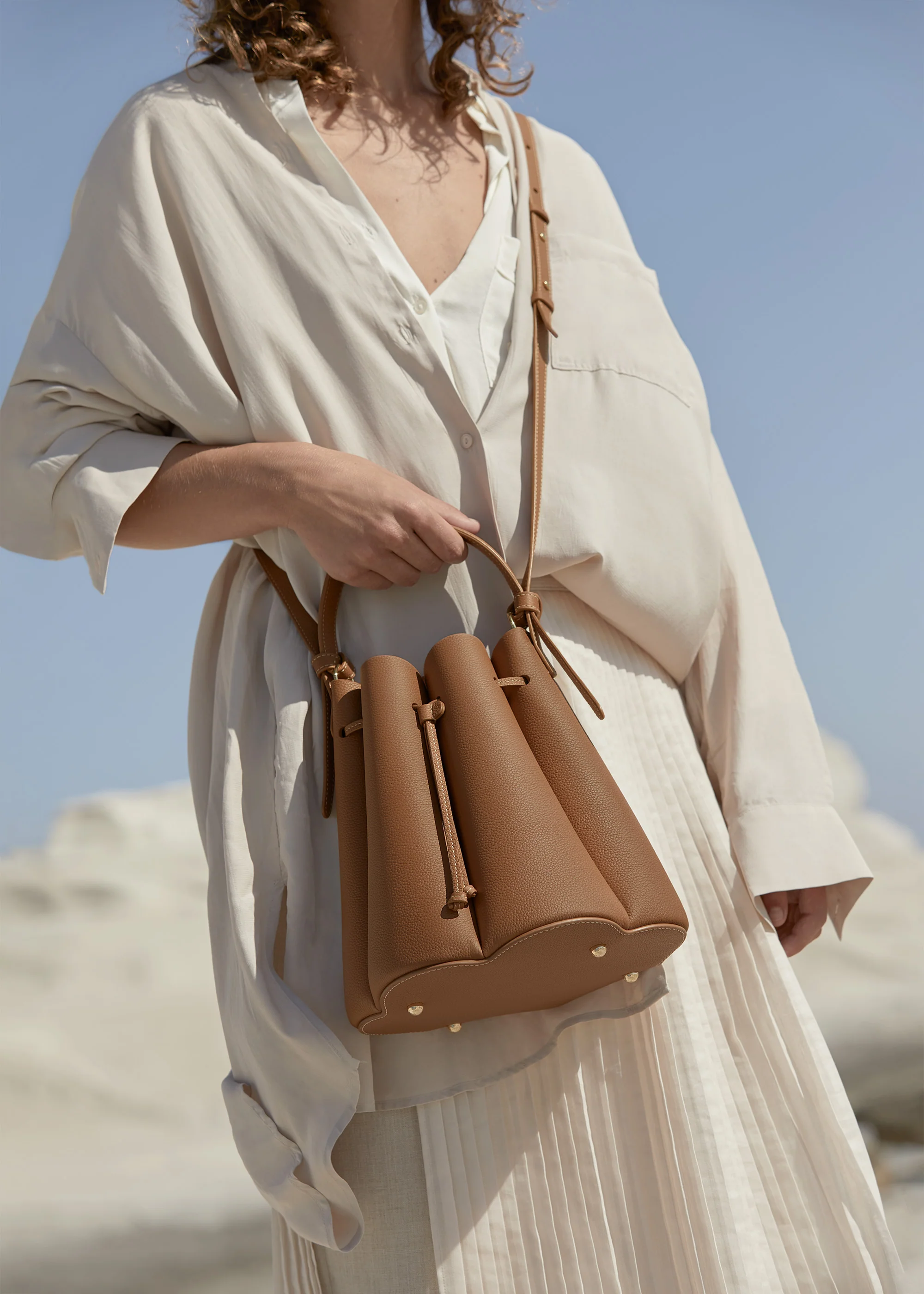 Numéro Huit - Camel Genarbtes Leder - Image 5