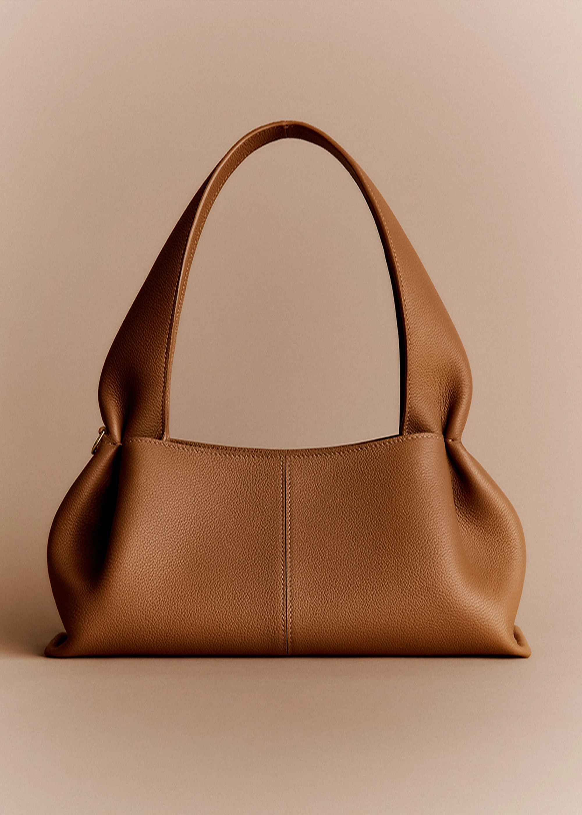 Numéro Neuf East West - Camel Genarbtes Leder - Image 3