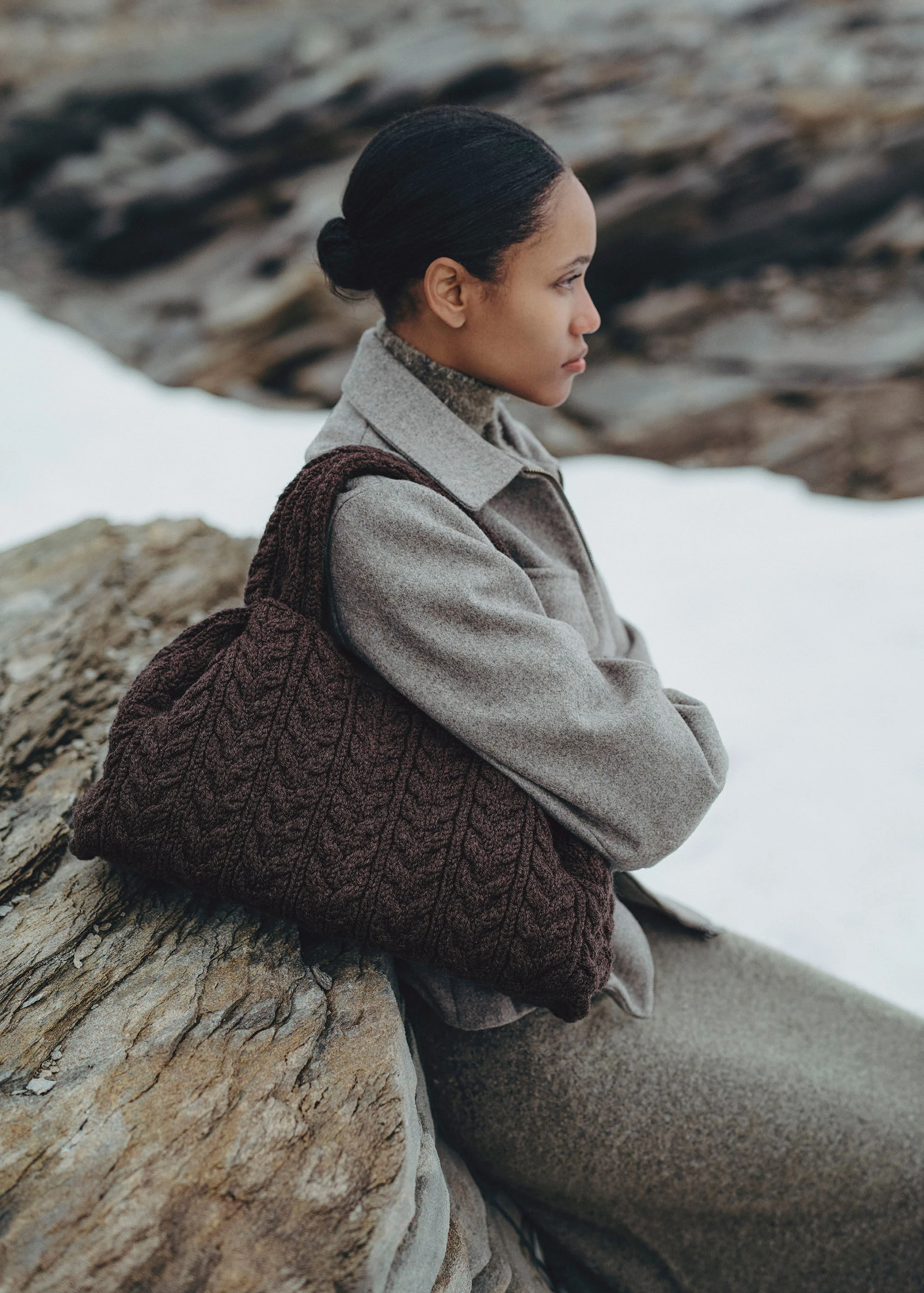 Numéro Neuf Large - Ebenholz Merino - Image 3