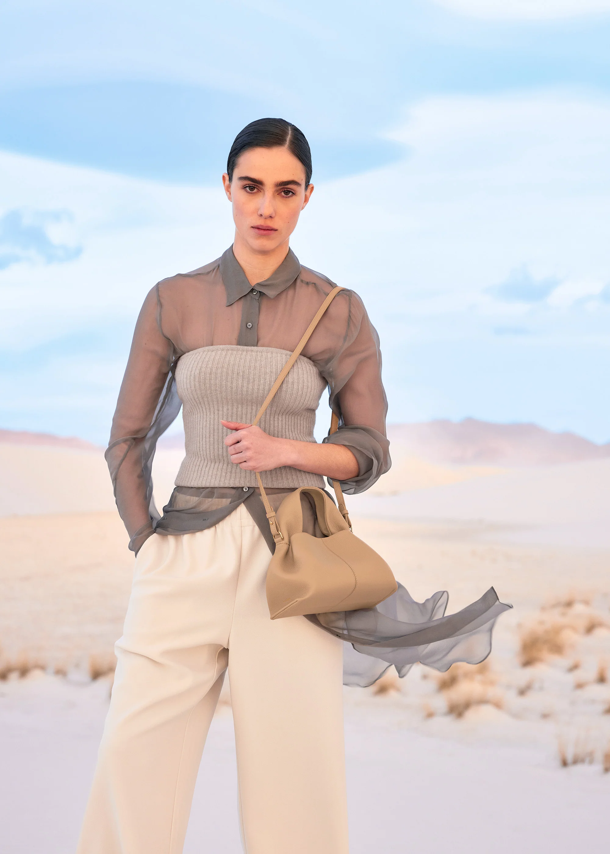 Numéro Neuf Mini - Beige Genarbtes Leder - Image 5