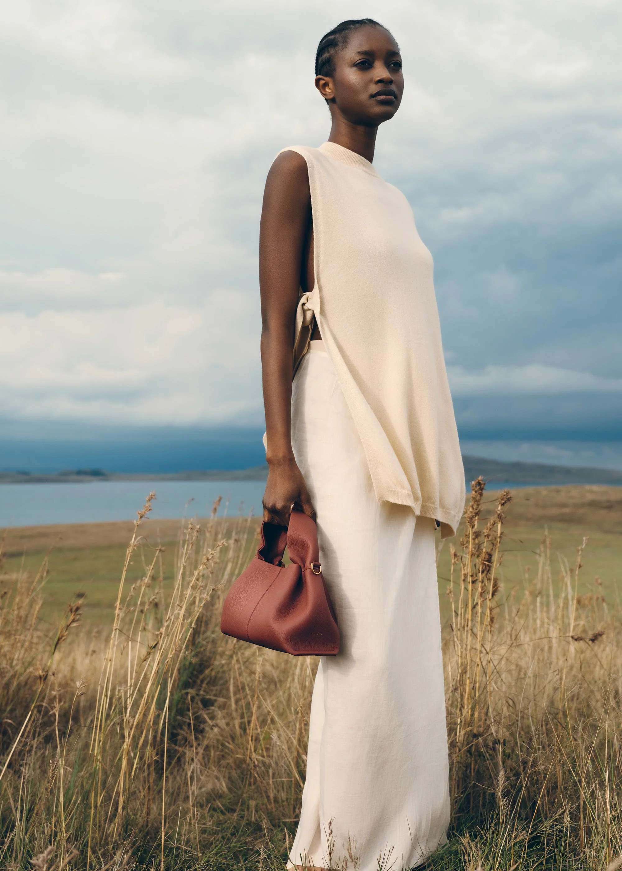 Numéro Neuf Mini - Terracotta Genarbtes Leder - Image 4