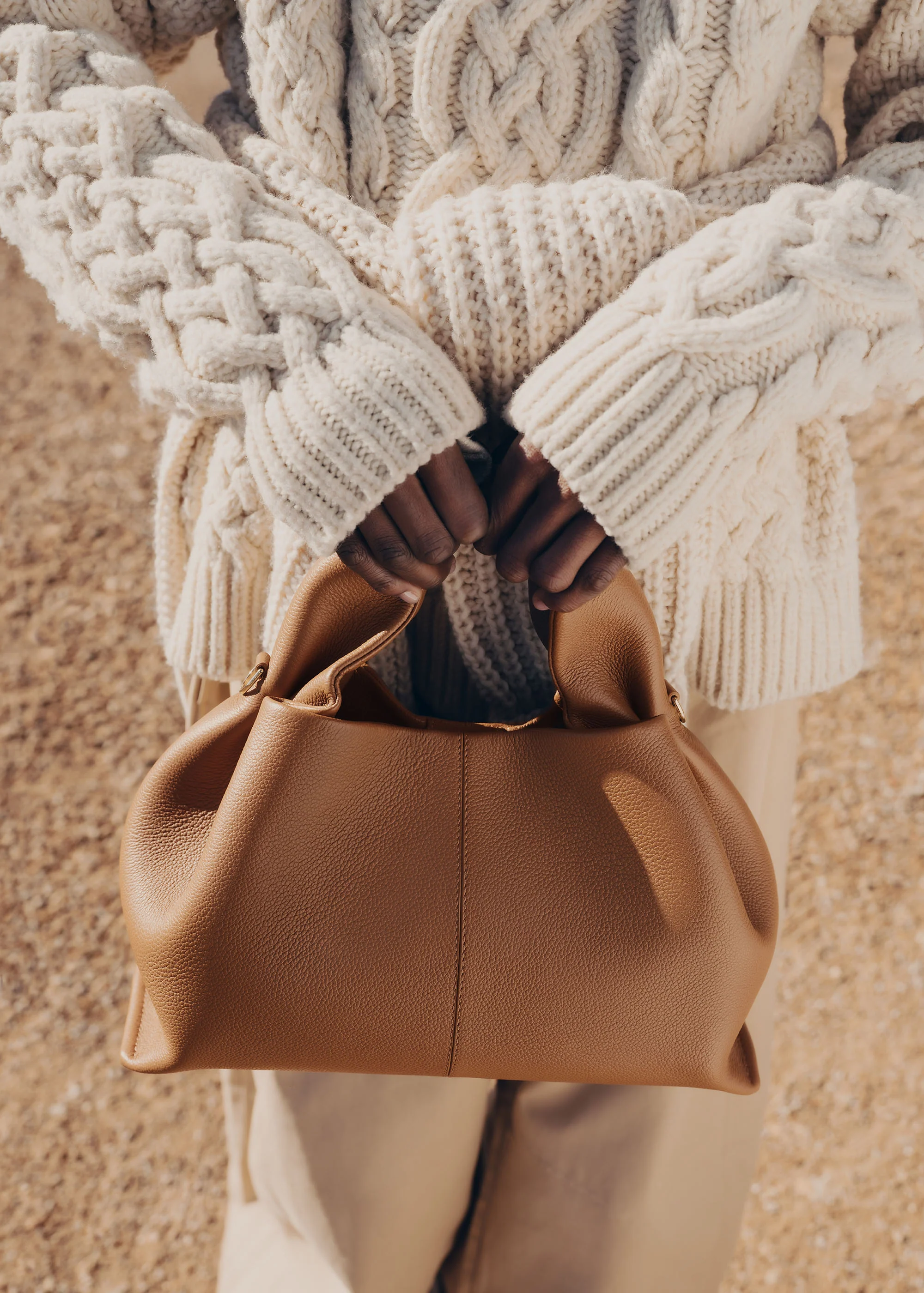 Numéro Neuf - Camel Genarbtes Leder - Image 4
