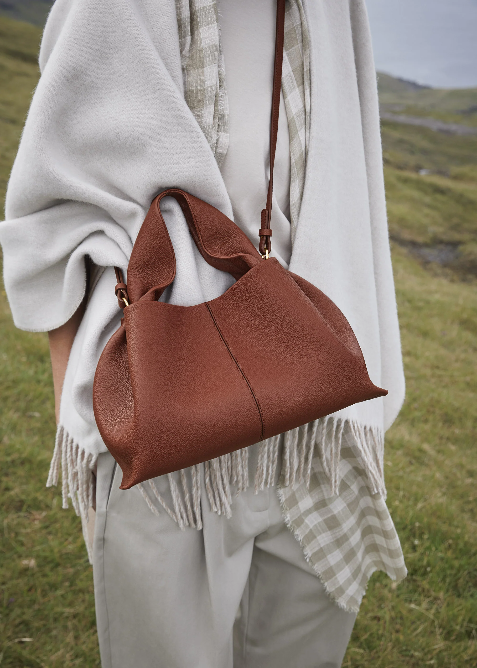 Numéro Neuf - Cognac Genarbtes Leder - Image 3