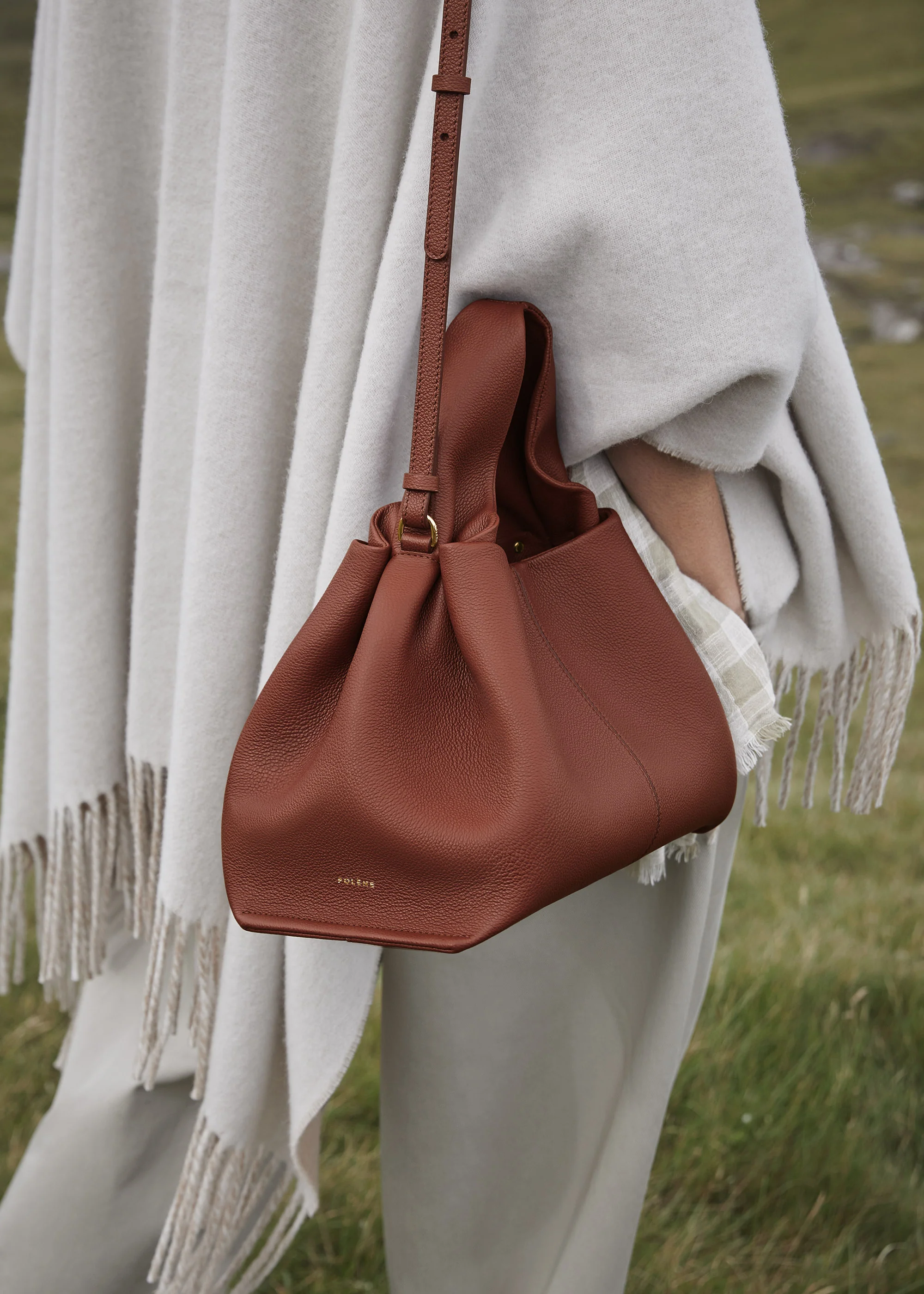 Numéro Neuf - Cognac Genarbtes Leder - Image 4