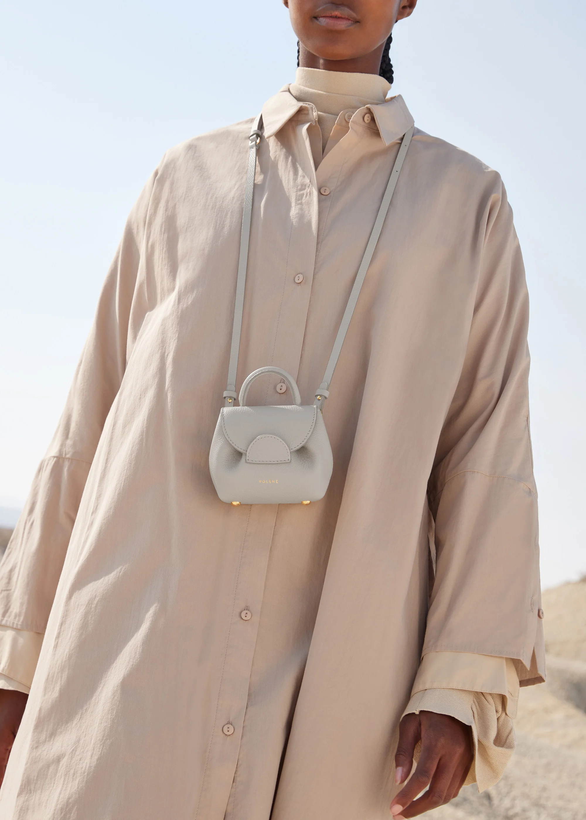 Numéro Un Micro - Kreide Genarbtes Leder - Image 3
