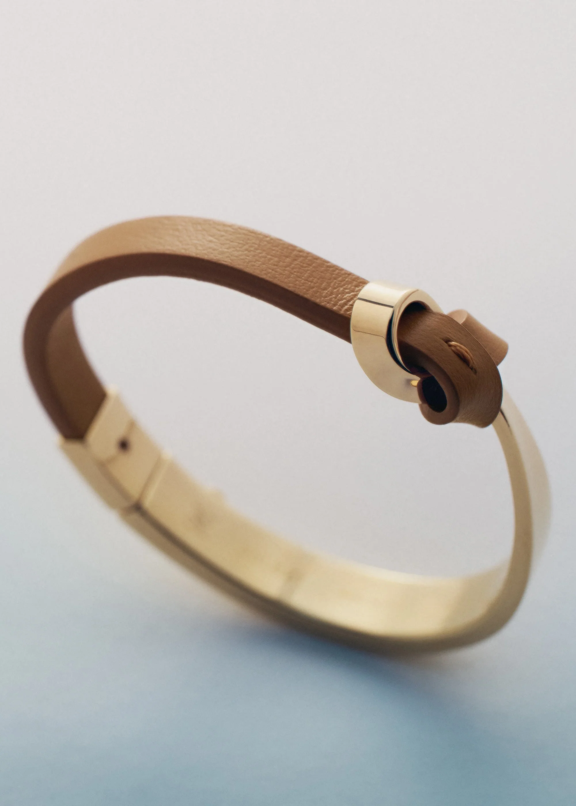 Armreif Ormé - Goldedition Und Camel Leder - Image 4