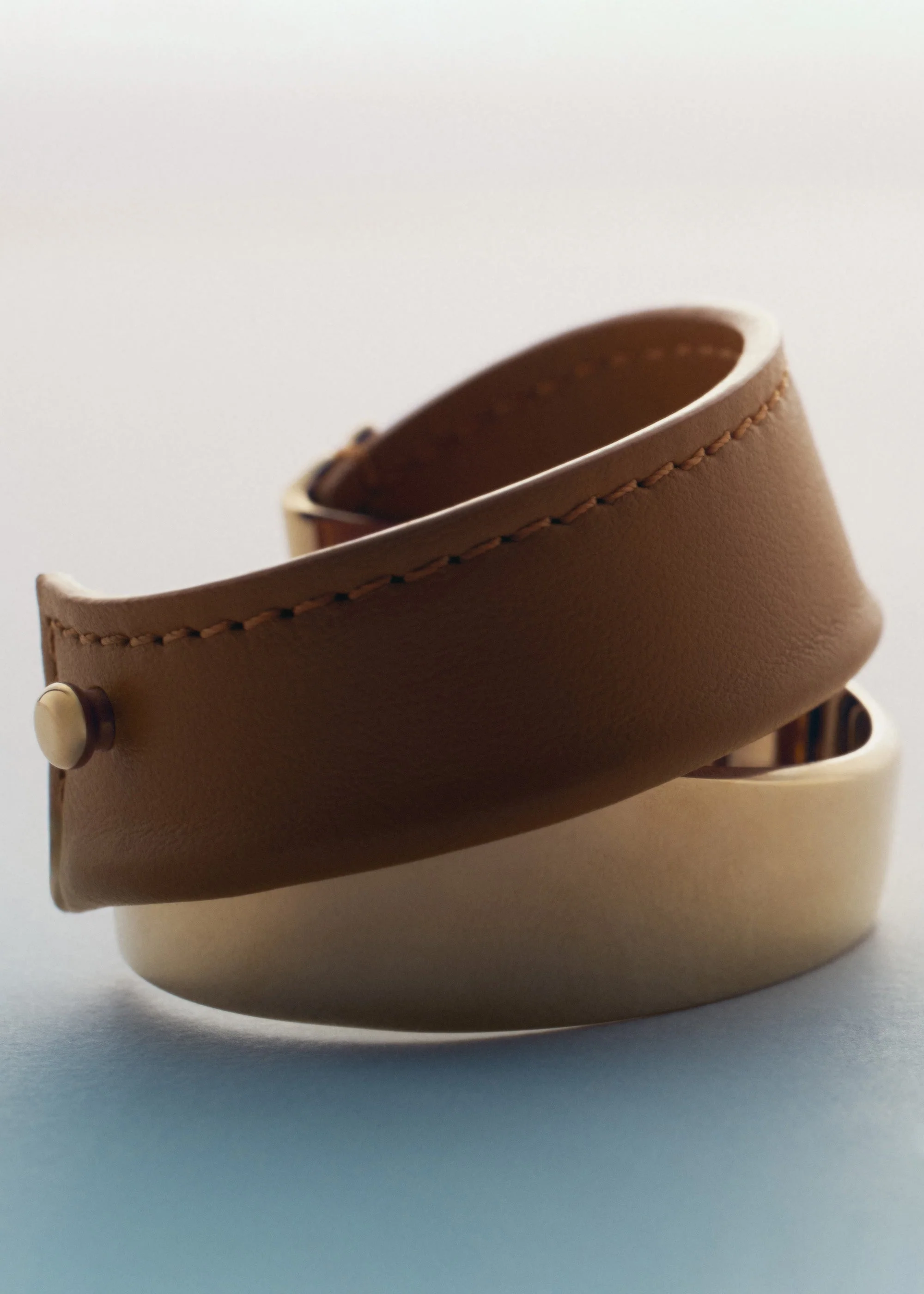 Manschette Ormé - Goldedition Und Camel Leder - Image 3
